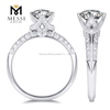 Nativus 4 Claw Moissanite anulus 14k 18K Aurum album Jewelry