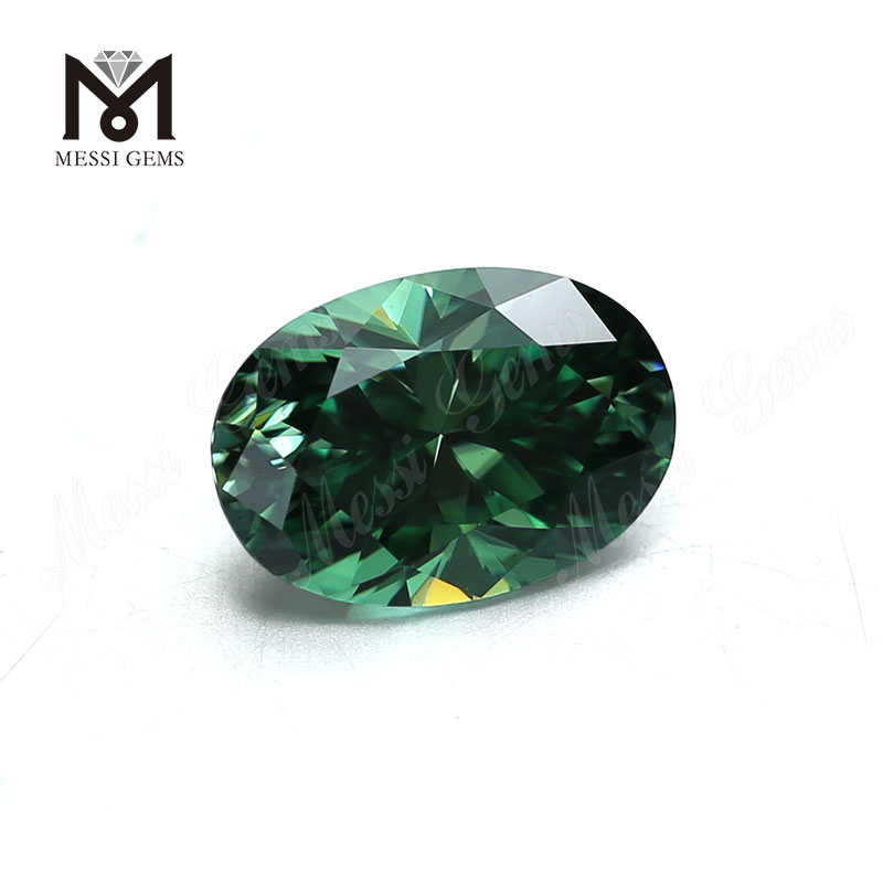 laxis gemmis jewelry faciens X * XII viridis ovata moissanite lapis