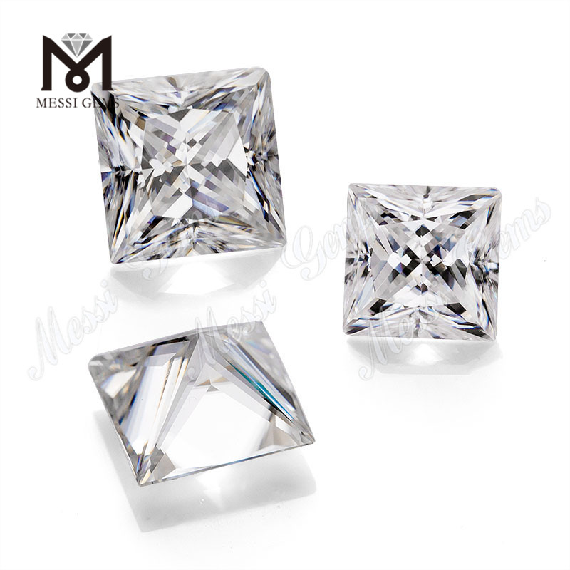 Solve synthetica princeps 7x7mm 2 carat D color albus pretium per carat moissanite