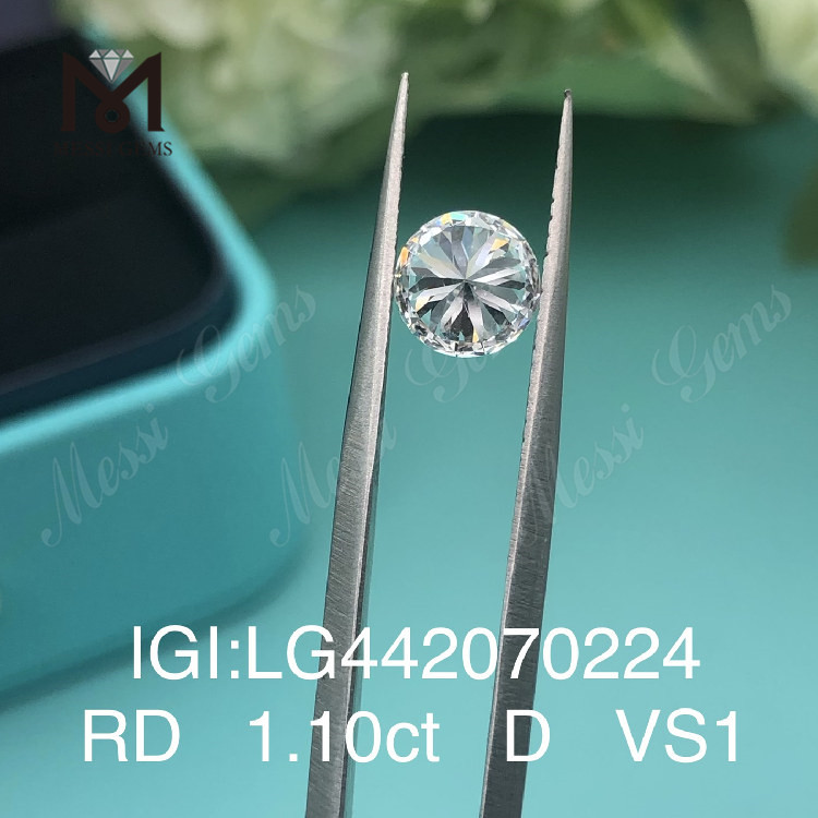 1.10 carat D VS1 RUNDUS EX Cut eco crevit adamantibus