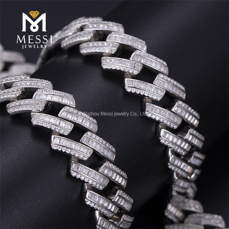 White Aurum Cuban Link catena