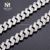 12mm latitudo 18inch 925 Ancilla argenteus e monili cubico zircon