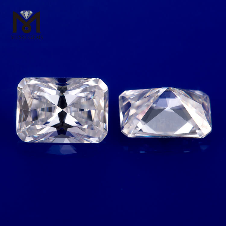 Serena alba DEF GH VVS Radiant Cut 6*8.5mm Syntheticum Moissanite