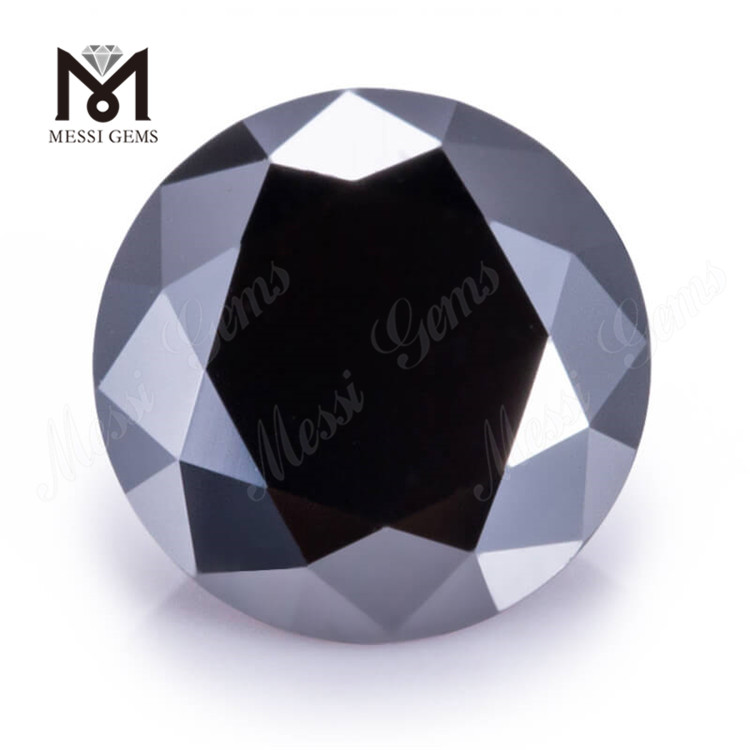 Smaragdus/Round Cut Black Color Wholesale Price Synthetic Moissanite