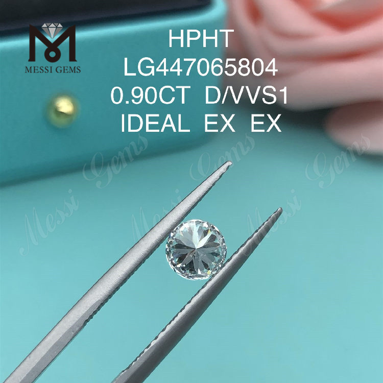 0,90 carat D RUNDUS IDEL Cut vvs1 lab adamantino creatum