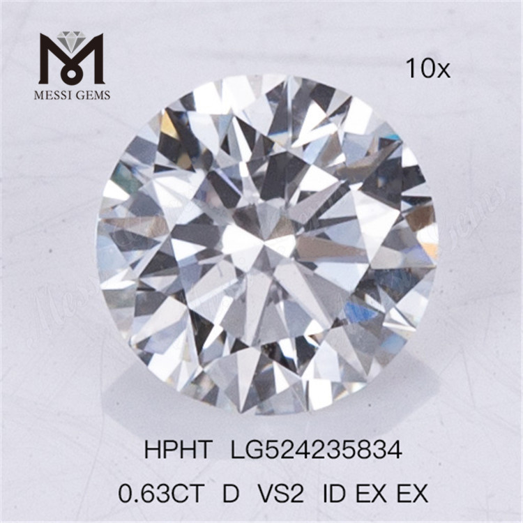 0.63CT D VS2 ID EX Lab Diamond HPHT lab diamond 