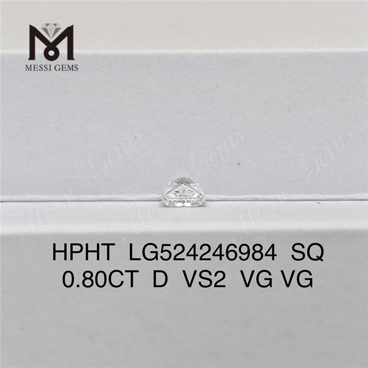 0.80ct Lab Grown Diamond SQ D VS2 HPHT Diamond Pectus