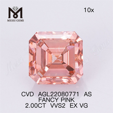 2.00CT PINK VVS2 EX VG CVD AS lab iaspis AGL22080771