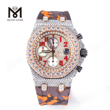 Homines Luxuriae manus praestrictae Diamond Moissanite Watch Custom Design