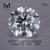 1.55ct D VVS solutam HPHT Lab Diamond Sale Rotundus Figura 3ex Lab Diamond Sale
