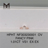1.01CT OV FABULA PINK VS1 EX EX Adam adamantibus rosea fecit HPHT NF303230001