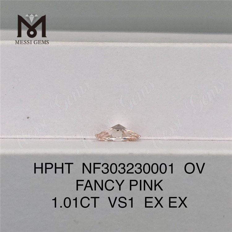 1.01CT OV FABULA PINK VS1 EX EX Adam adamantibus rosea fecit HPHT NF303230001