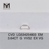 3.64CT G VVS2 EX VG EM optimus online lab adamantibus CVD LG534254803