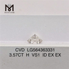 3.57CT H VS1 ID EX LAB iaspis CVD LG564363331
