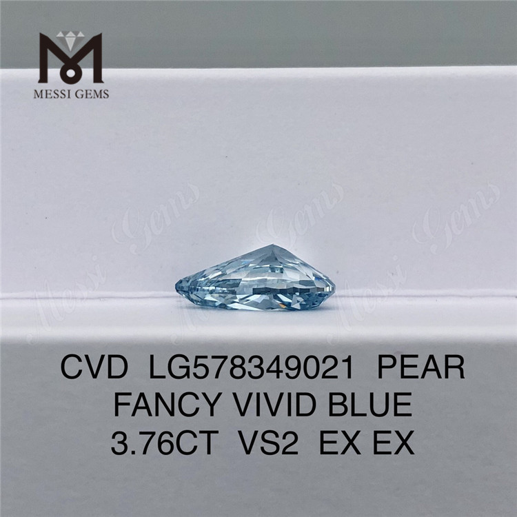 3.76CT VS2 EX synthetica lab adamantibus increvit PIR CVD LG578349021 VIVID RED CVD LG578349021