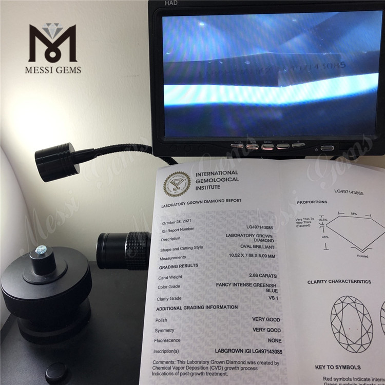 2.66CT CVD LG497143085 VS1 OV VG VG lab iaspis GRAVIDUS