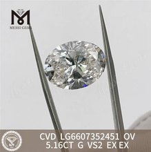 5.16CT G VS2 OV Optimus IGI lab adamantibus CVD ad Lupum LG6607352451丨Messigems