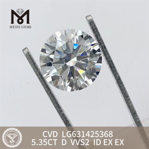 5.35CT D VVS2 ID circum CVD lab adamantibus excultus LG631425368丨Messigems 