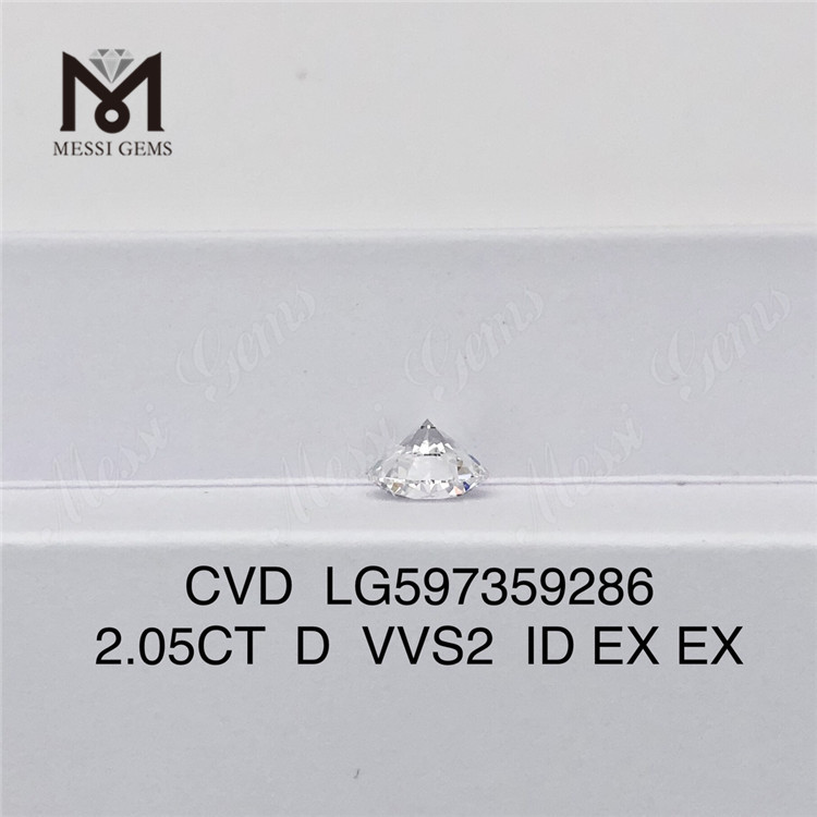 2.05CT D VVS2 ID EX EX CVD iaspis 2 carat CVD LG597359286丨Messigems