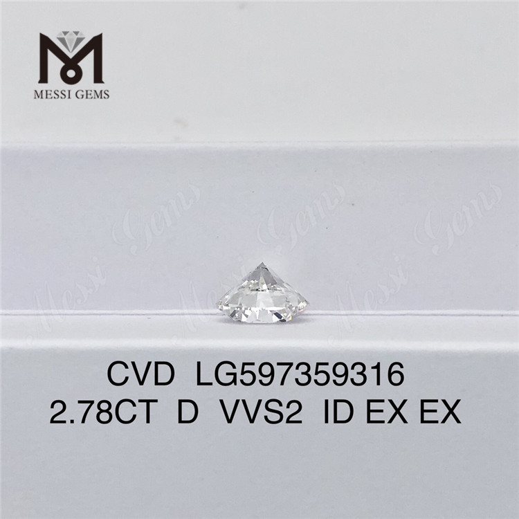 2.78CT D VVS2 ID EX EX cvd iaspis pretium album LG597359316 