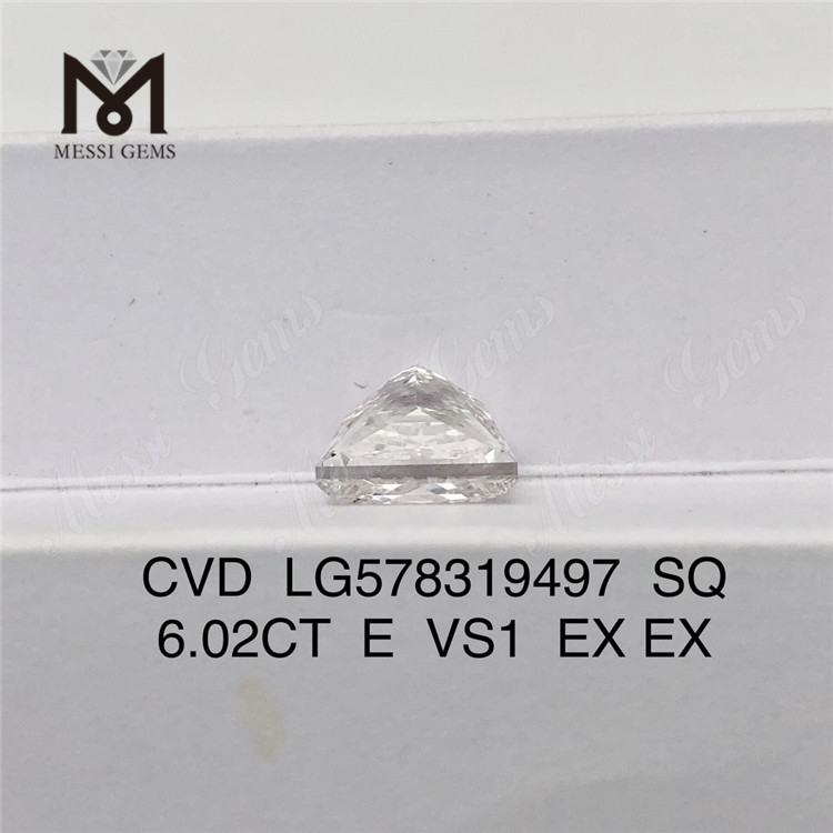 6.02CT SQ E VS1 EX EX MAXIMO lab adamante CVD LG578319497 made