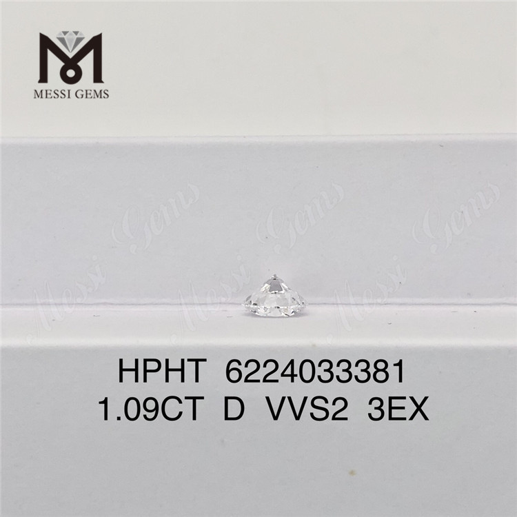 1.09CT D VVS2 3EX HPHT GIA adamas lab 6224033381丨Messigems 