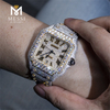 Mos VVS Moissanite Watch Mens Pass Diamond Tester Argentum Aurum Plated Iced Ex Fine Jewelry