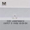 2.67ct igi gradus adamantes D VVS2 CVD adamas Ethice Sourced丨Messigems LG597359313