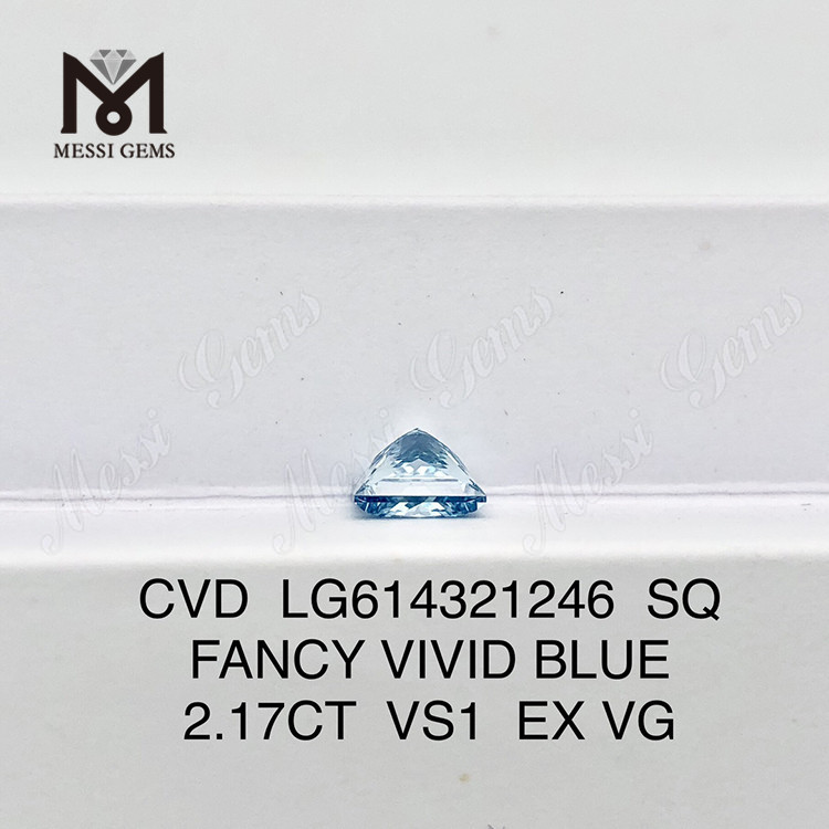 2.17CT SQ FABULA VIVID RED lab adamantibus machinatum VS1 LG614321246丨Messigems