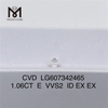 1.06CT CVD E VVS2 pretium 1 carat lab adamas crevit ad B2B丨Messigems LG607342465 