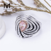 Allice of 2 carat Pink Lab-Grevi Diamond Pear Shaped Diamond Orbis
