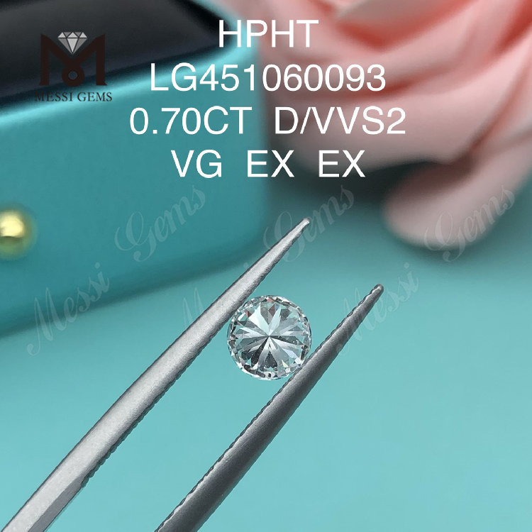 0,7 carat HPHT D VVS2 PRAEBONIS circa lab fecit crystallini