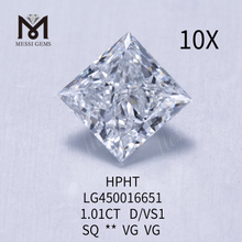 1.01 carat D VS1 HPHT lab crevit crystallini REGIS CUT
