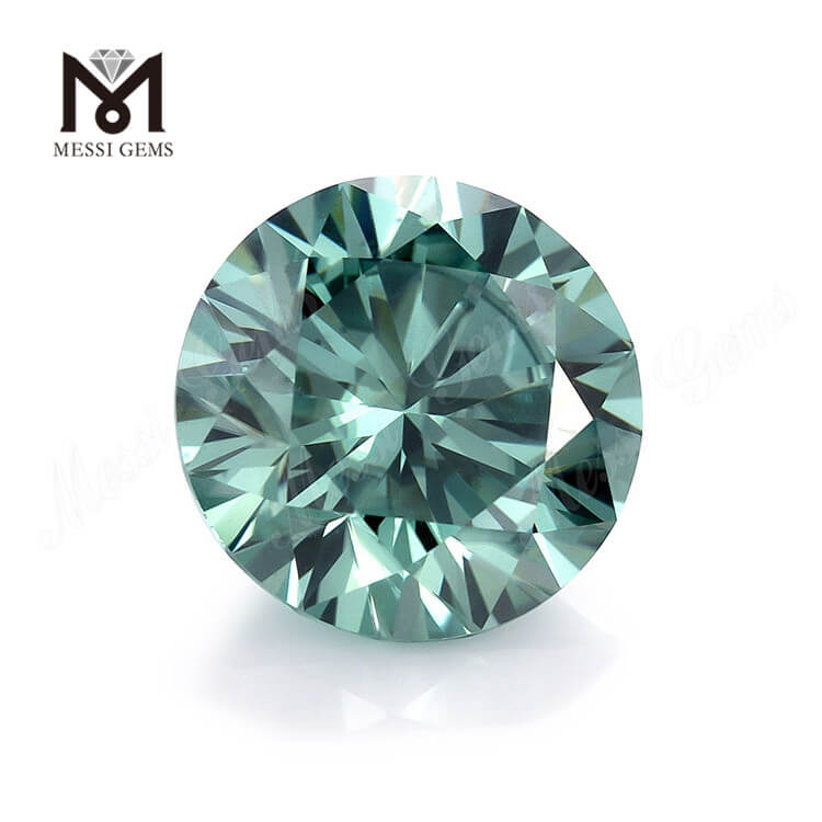 GRA Round Cut Tutus pretium Green 8mm syntheticum moissanite
