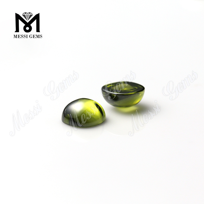 Oliva color fabula vel ignis pulvinus-CAB zirconia cubica pretium Lupum 10x10mm