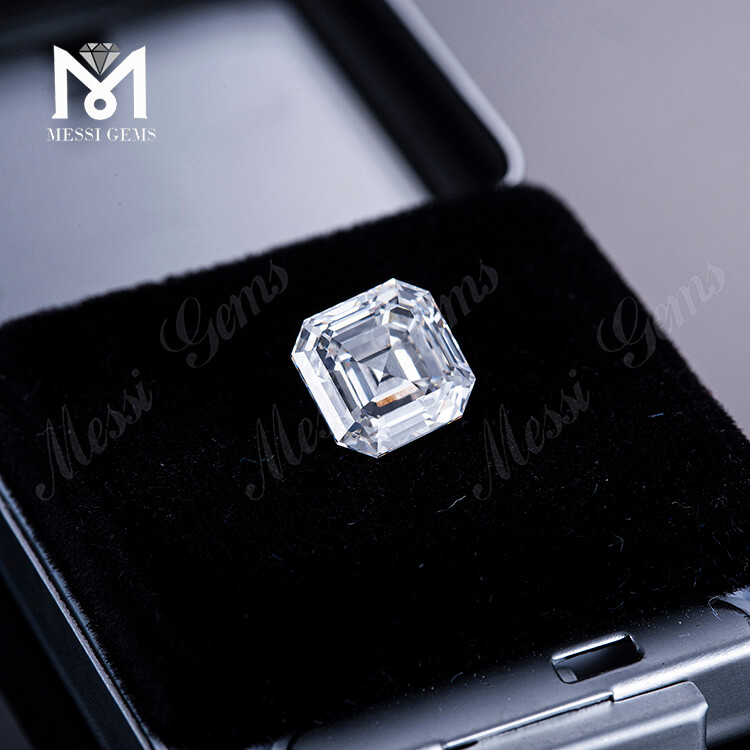 3.76ct G VS Lab Adamas VG QUADRATUM Smaragdus sectus Lab creatus adamantibus
