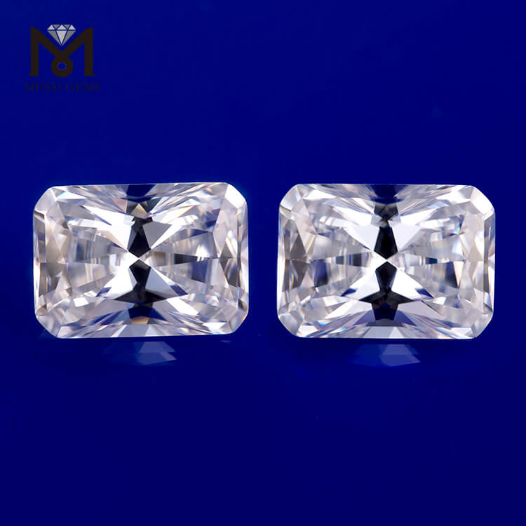 Serena alba DEF GH VVS Radiant Cut 6*8.5mm Syntheticum Moissanite