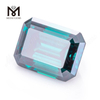 Tutus solve Stone Factory Emerald Cut Teal Color solve Moisanite