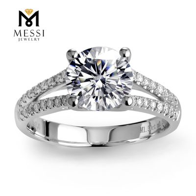 1.5ct lab crevit iaspis stimulis stimulis cadentibus sponso anulus nuptialis in 14k 18k solidus albus auro