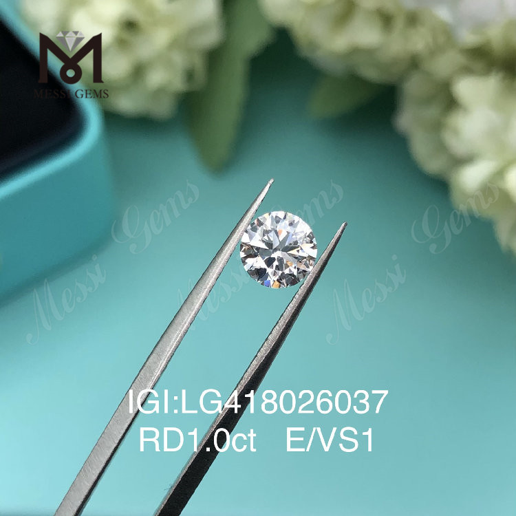 1 carat E/VS1 EX VG lab adamas rotunda 
