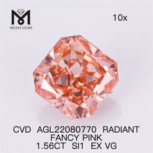 1.56CT VOLUPTAS SI1 EX VG CVD RADIANT sectis synthetica rosea iaspis AGL22080770 