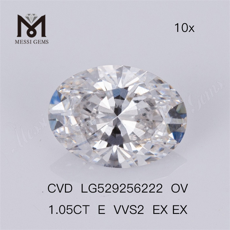1.05ct E VVS2 EX EX OV Synthetica Diamond CVD
