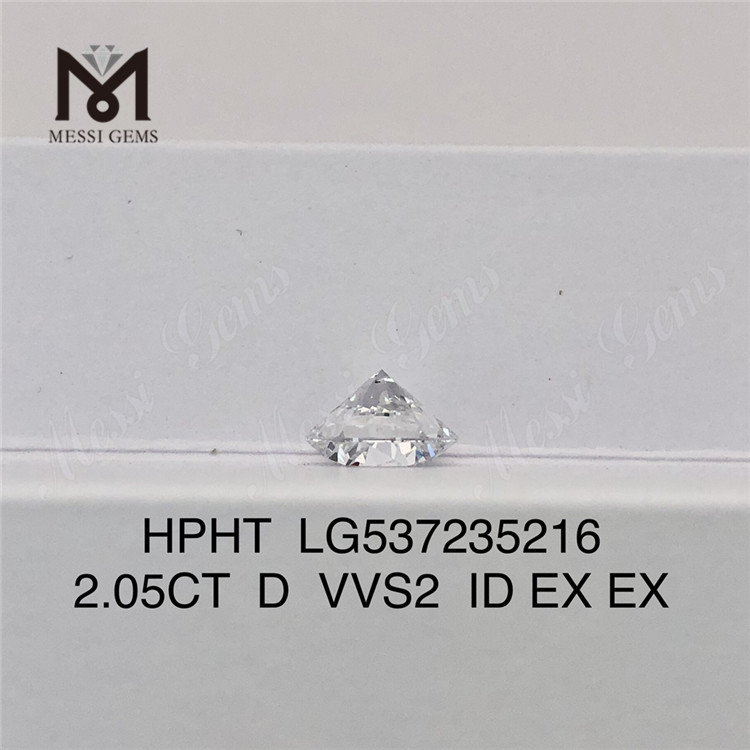 2.05CT D VVS optimus hpht solvens lab adamas 2 carat homo factus adamas in sale