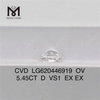 5.45CT D VS1 CVD OV adamantibus fabricatum, Messigems LG620446919 
