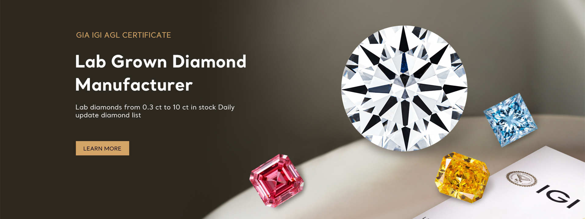 big lab grown diamond manufacturer