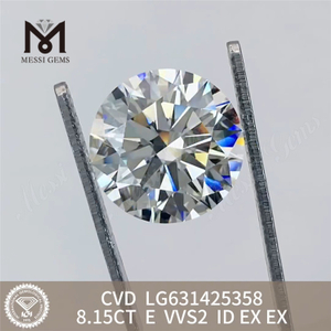 8.15CT E VVS2 ID CVD LG631425358 adamantibus fabricata soluta