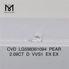 2.09CT D VVS1 EX EX PS CVD Solve Diamond LG598361094 