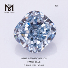 0.71CT VS1 VG VG CU FACY RED Blue Hpht Diamond LG586347001