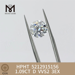 1.09CT D VVS2 3EX HPHT GIA non fodiuntur adamantes 5212915156丨Messigems 