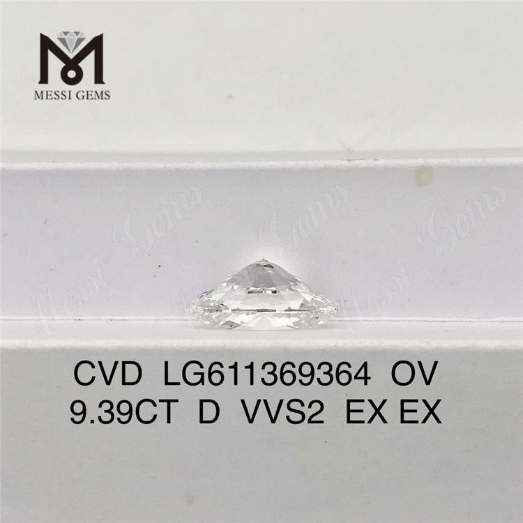 9.39CT lab adamantibus OV D VVS2 LG611369364丨Messigems